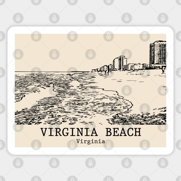 Virginia Beach - Virginia Magnet by Lakeric